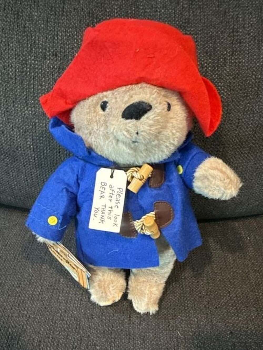 Yottoy Classic Paddington Bear 10" Plush Toy with Blue Coat